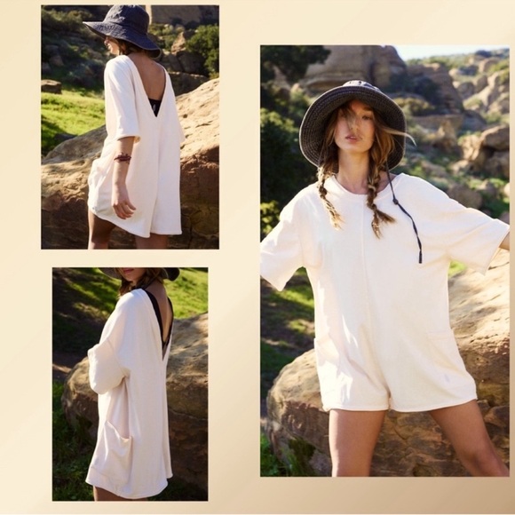 FP Movement by Free People Cream Jumpsuit new $45 FIRM👈💥💥💥💥💥💥 - Picture 4 of 4